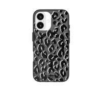 kate spade new york Custodia per iPhone 16, compatibile con MagSafe, custodia per telefono di design, leopardo cittadino, nero
