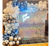 Kate Square Paillettes Shimmer Wall Sfondo Pannello Muro Shimmer Paillettes Pannello da Parete Sfondo 12PCS