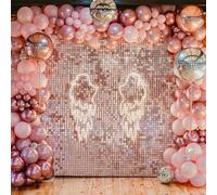 Kate Square Pannello Muro di Paillettes Shimmer - Sfondo Rosa 24PCS