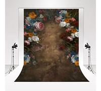 Kate Studio Backdrop sfondo marrone 2,5x2,5m/8x8ft fotografia ritratto marrone astratto foto tiro sfondo fiori microfibra sfondo muro scintillante per partito