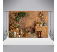 Kate western cowboy fotografia da fondo 8x8ft/2.5x2,5 m wild west rustico sfondo di fieno rustico sfondo marrone retrò baby shower hoy shower decorazione per feste di compleanno oggetti da studio