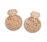 Kateaspen 28441NA Giochi per addio al nubilato, carte Mad Libs a forma di anello, set da 50 pezzi, gioco per addio al nubilato, giochi per addio al nubilato, kraft, bianco