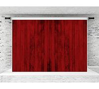 KateHome PHOTOSTUDIOS 7x5ft Tavole di legno rosse Sfondo San Valentino Ritratto Fotografia Sfondo Studio fotografico Puntelli