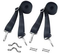 KATELUO 2 PCS Cinghie per Tendalino Barca Bimini Regolabili, Cinghia per Tendalino Barca de Nailon con Gancio a Scatto a Doppia estremità, Estensione Tendalino Barca per Barca, Canoa, Kayak, Yacht