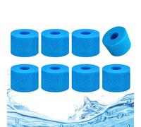 KATELUO 8 Pezzi Spugna Filtrante Tipo S1 in Schiuma, Filtro in Schiuma Piscina, Spugna per Filtro Piscina, Spugna Filtrante in Schiuma Lavabile e Riutilizzabile, Adatto per Piscine, Acquari