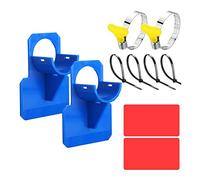 Kateluo Lot di 2 Supporti per Tuyau di Piscina, Fixazione per Tuyai da 26 mm e 38 mm (Blu)