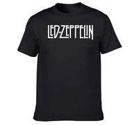 Katelyn Gufo Popular LED Tour Zeppelin T Shirt 100% Cotton Men T Shirt Hard And Heavy Metal Music Shirt Top Black 3XL Black 3XL