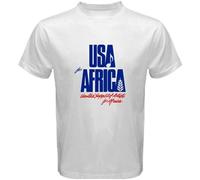 Katelyn We Are The World Anniversary USA for Africa United Artists White T-Shirt White White L Color XXL