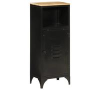 KATERYY Mobile da Bagno 40x27x90 cm in Ferro e Legno Massello di Mango,Armadio bagno in legno massello di mango con ampio spazio, maniglia comoda per un design esclusivo Set arredo bagno