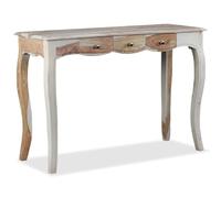 KATERYY Tavolini decorativi Consolle con 3 Cassetti in Massello di Sheesham 110x40x76 cm