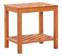 KATERYY Tavolini decorativi Tavolinetto in Legno Massello di Acacia 45x33x45 cm
