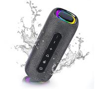 KatFash Altoparlante Bluetooth portatile senza fili impermeabile IPX6 - Durata 8 ore - Bluetooth 5.3 - Microfono integrato - Vivavoce - Bass Potenti - Le luci LED lampeggiano con la musica