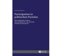 Katharina Rohrbach Partizipation in politischen Parteien (Copertina rigida)