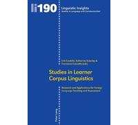 Katherine Ackerley Studies in Learner Corpus Linguistics (Tascabile)