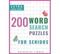 Katherine Finder Extra Large Print Word Search Books For Seniors (Tascabile)