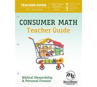 Katherine Hanno Consumer Math: Biblical Stewardship & Personal Finan (Tascabile)