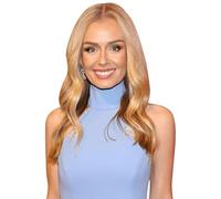 Katherine Jenkins - Sagoma a mezzo corpo con vestito blu
