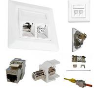 KATHREIN 211500004 ESN 300 - RJ-45 + SAT - 6a - White - Plastic - -40 - 66 °C -