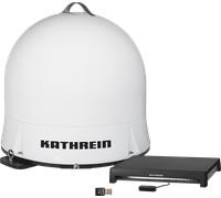 KATHREIN CAP 550M Plus - Antenna da campeggio completamente automatica (Portatile, leggera, utilizzo flessibile, ingombro ridotto, live streaming su dispositivi mobili) - Bianco