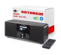 KATHREIN DAB+ link S12 - Radio DAB+/Internet (Stereo, 2 × 15 W, Bluetooth Audio Streaming e funzione trasmissione, servizi di streaming come Deezer, TIDAL, ecc., registrazione USB) - Nero