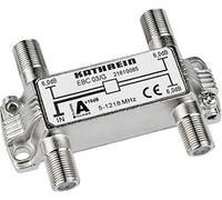 Kathrein EBC 03/G - Distributore a 3 Vie (connettore F, 5-1218 MHz, Adatto per Il Ritorno e l'UHF, per TV, Cavo), Colore: Argento