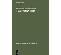 Kathrin Von Der Lage-Müller Text und Tod (Copertina rigida)