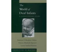 Kathryn P. Meadow-Orlans The World of Deaf Infants (Copertina rigida)