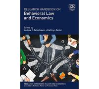 Kathryn Zeiler Research Handbook on Behavioral Law and Economics (Tascabile)