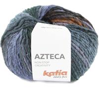 Katia Azteca 7885 Green Blue/Khaki /Orange Filati per maglieria