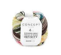 Katia Concept Symmetric Socks & More Infinity 4ply, lana per calze con gradiente, 4 fili, 75% lana (lana merino mulesing), 25% poliammide (94)