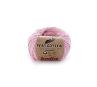 Katia Fair Cotton FB. 09 - Rosa, filo di cotone, Cotone Organico, organico per lavoro a maglia e uncinetto