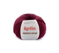 Katia Merino Aran - Colore: granate Oscuro (23) - 100 g/ca. 155 m lana