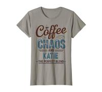 Katie Personalized Cute Coffee Girls Katie Name Maglietta