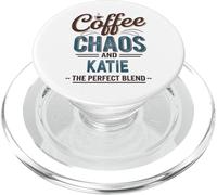 Katie Personalized Cute Coffee Girls Katie Name PopSockets PopGrip per MagSafe