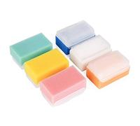 Katigan Bagnetto Spugna (6 pezzi) gomma piuma molle Rondella con Culla Cap spazzola per il corpo,Spazzola per capelli e spazzola per capelli Colore casuale