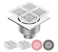 KATIMI 30 Pezzi Raccogli Capelli Doccia Autoadesivo, Filtro Doccia Capelli con 2 Filtro per Lavello in Silicone, Filtro Scarico Doccia Anti-intasamento, Filtro Capelli Doccia per Bagno