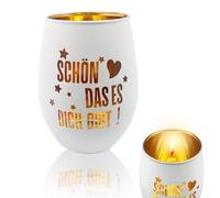 KATIMI Lanterna con Bellezza Che Esisti, Regali per Migliori Amiche, Regali Personalizzati per Donne, Portacandele Lanterna in Vetro con Incisione, Regalo per il Compleanno Della Fidanzata