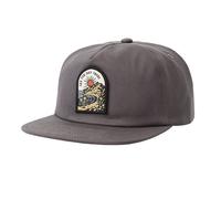 KATIN cappello uomo grigio POINT in twill di cotone con una toppa ricamata