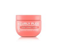 Kativa Curly Plex Deep Conditioner 450 ml | Tutti i tipi di ricci | Definizione di ricci e ricostruzione | Con Nano-Bond Complex, Shea Butther e semi di lino