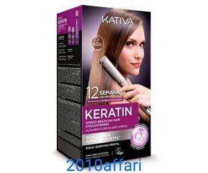 Kativa Keratin Kit liscio Brasiliano Xpress - Stiratura Capelli - Vegan