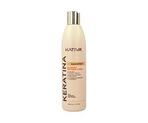 Kativa Keratin Nutrition Shampoo 355 ml | Ricostruzione, morbidezza e lucentezza | Senza sale, solfati o parabeni | con cheratina idrolizzata e ceramidi | Capelli danneggiati