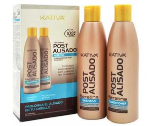 Kativa Keratina Shampoo Capelli Lisci 250ml Set 2 Pezzi - Shampoo