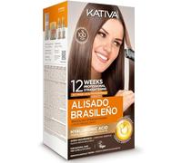 Kativa - Kit lisciante brasiliano (cheratina) con olio di argan e acido ialuronico | 1 pezzo
