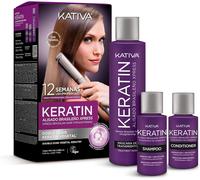 Kativa Kit Trattamento lisciante brasiliano alla Cheratina Xpress