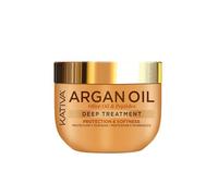 Kativa Argan Oil Olive Peptides Maschera 300 gr | Trattamento Intensivo Riparatore | Maschera Capelli | Trattamento Idratante Capelli | Protezione, Morbidezza e Brillantezza | Olio di Argan Biologico