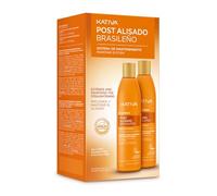 KATIVA Trattamento Post Lisciante Brasiliano | Shampoo e Balsamo | Prolunga la Lisciatura del 50% | Antifrizz | Kit 2 pezzi | 225 ml | con cheratina vegetale e acido ialuronico
