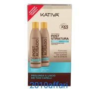 Kativa Trattamento Post Stiratura Keratina Prolunga il Liscio Shampoo + Balsamo