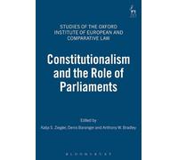 Katja S Ziegler Constitutionalism and the Role of Parliaments (Copertina rigida)