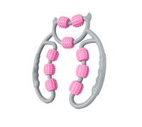 KATLIKU Rullo Massaggiante Manuale 9 Rulli - Massaggiatore per Gambe, Braccia e Cosce - Pressione Regolabile, Design Ergonomico per Rilassamento Muscolare e Recupero Sportivo