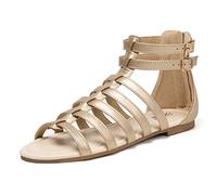 katliu Sandali Romani Donna Estate Bohémien Spiaggia Sandali oro 36